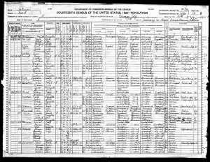 1920 US Census IL Walton, Edna