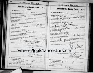1904 Marriage Record Schmitt, Arthur and Beckley, Jennie