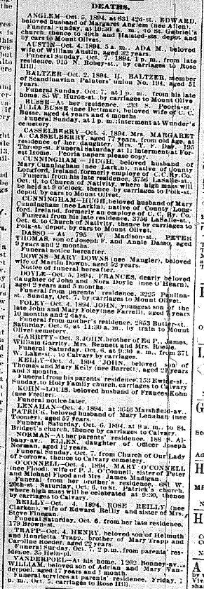 Chicago Daily News  October 5, 1894 pg 11