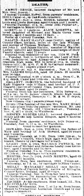 Chicago Daily News November 5, 1894 page 7