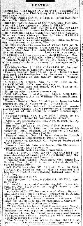 Chicago Daily News November 10, 1894 page 6