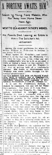 Chicago Daily News November 15, 1894 page 1