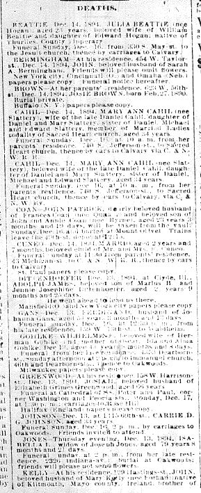 Chicago Daily News December 15, 1894 pg 6 1 0f 2
