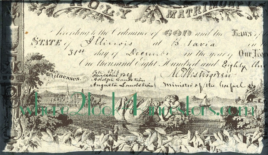 Witnesses at Tolf/Peterson wedding