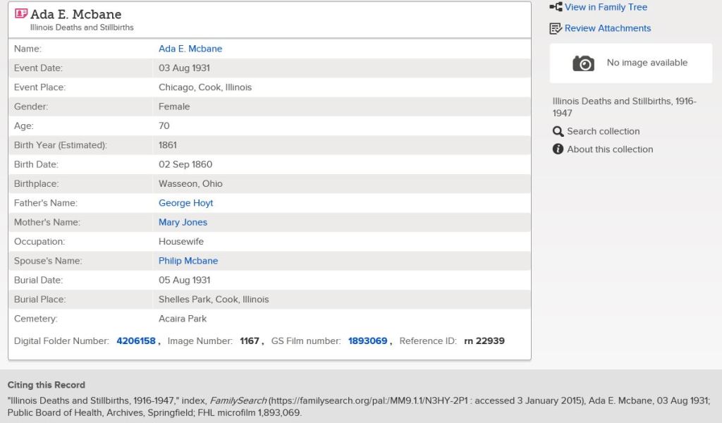 1931 08-03 DI McBane, Ada E