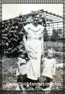 Johanna Flood with two granddaughters