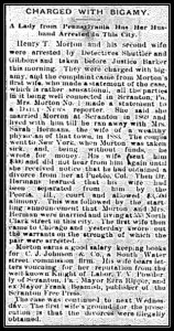 2015 12-09 Free Press Friday - CDN 1886 Sep 18 FP - Bigamy