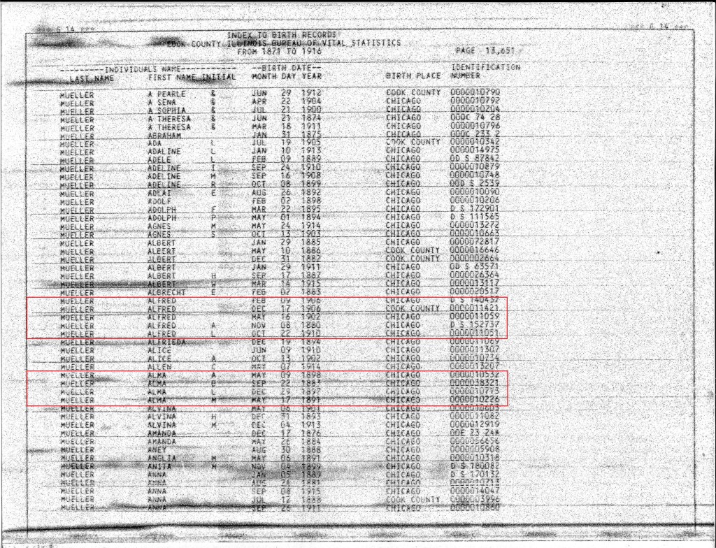 1871-1916 Index to Birth Records pg 13651 WM