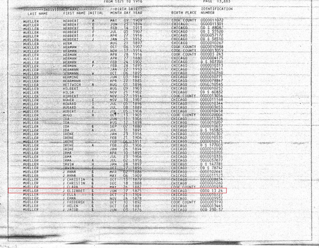 1871-1916 Index to Birth Records pg 13663