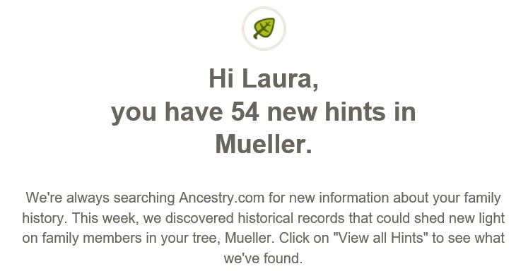 2016 09-10 Surname Saturday Ancestry Hints