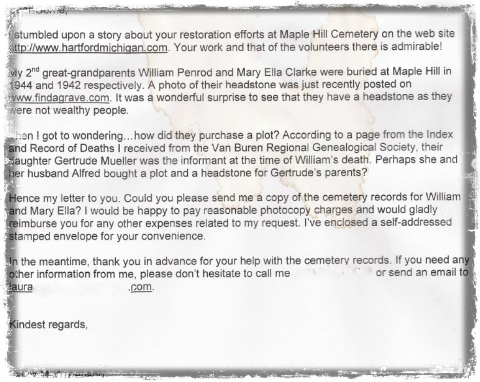 2016 09-15 Letter to a Caretaker