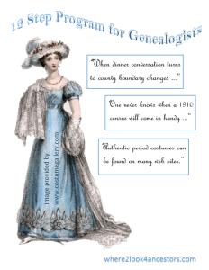 12 Step Program for Genealogists by where2look4ancestors.com